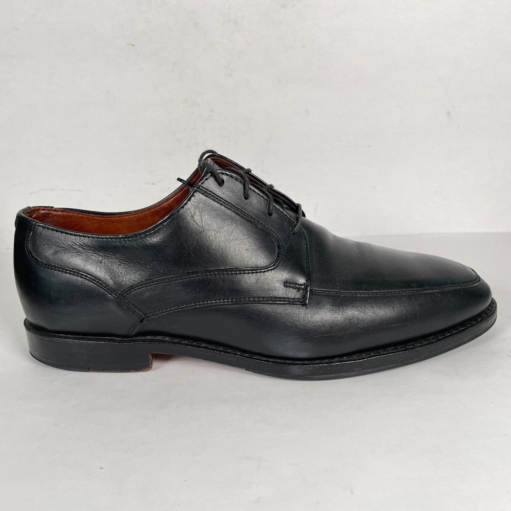 Brooks Brothers Loafers Mens Size 10.5 D Black Leather Apron Toe Dress Shoes USA